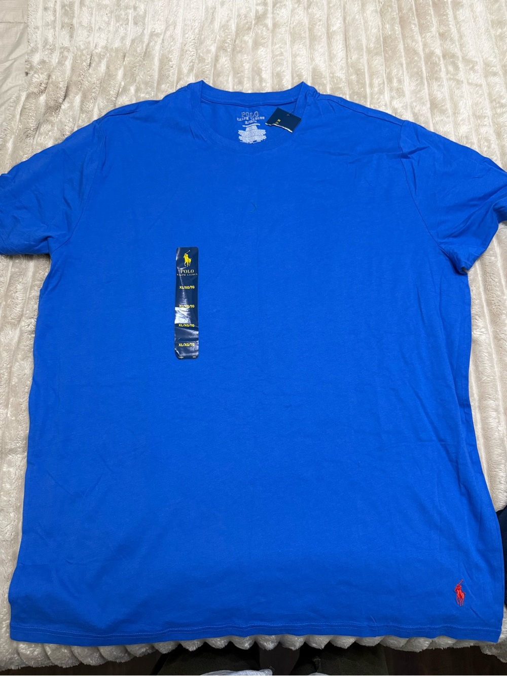 Mens XL Polo by Ralph Lauren Classic Crew Neck T‑Shirt - Royal Blue